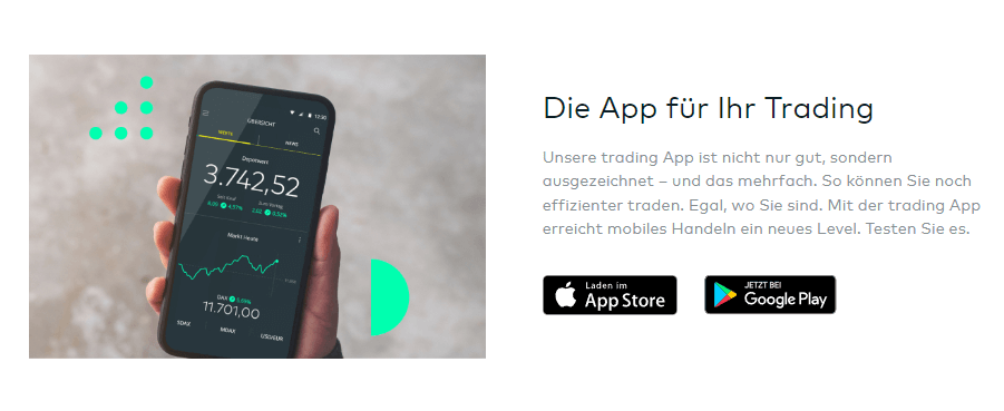 comdirect Mobile Trading: über comdirect App